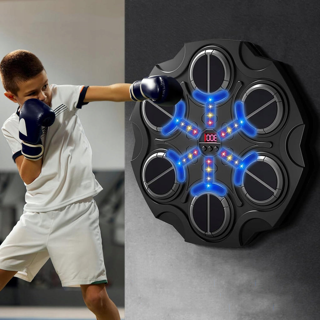 Interaktyvus bokso treniruočių žaidimas su Bluetooth ir apšvietimu