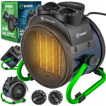 Elektrinis šildytuvas WUBER 2000W su ventiliatoriumi ir termostatu