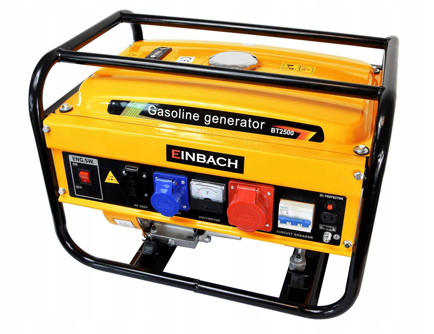 Trifazis benzininis elektros generatorius 2800 W, 230/400 V, AVR – EINBACH BT2500