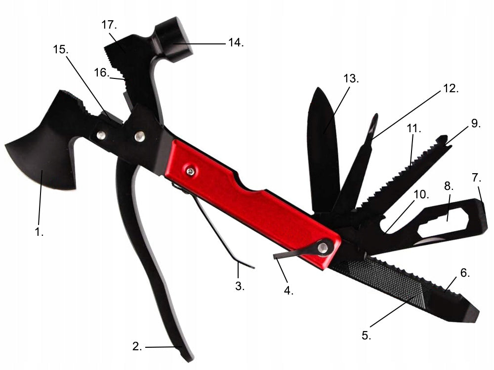 Universalus Multitool įrankis 17 in 1