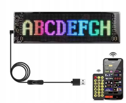 RGB LED Panelė Automobiliams, Sunkvežimiams, TIR Reklamai – 102x348mm