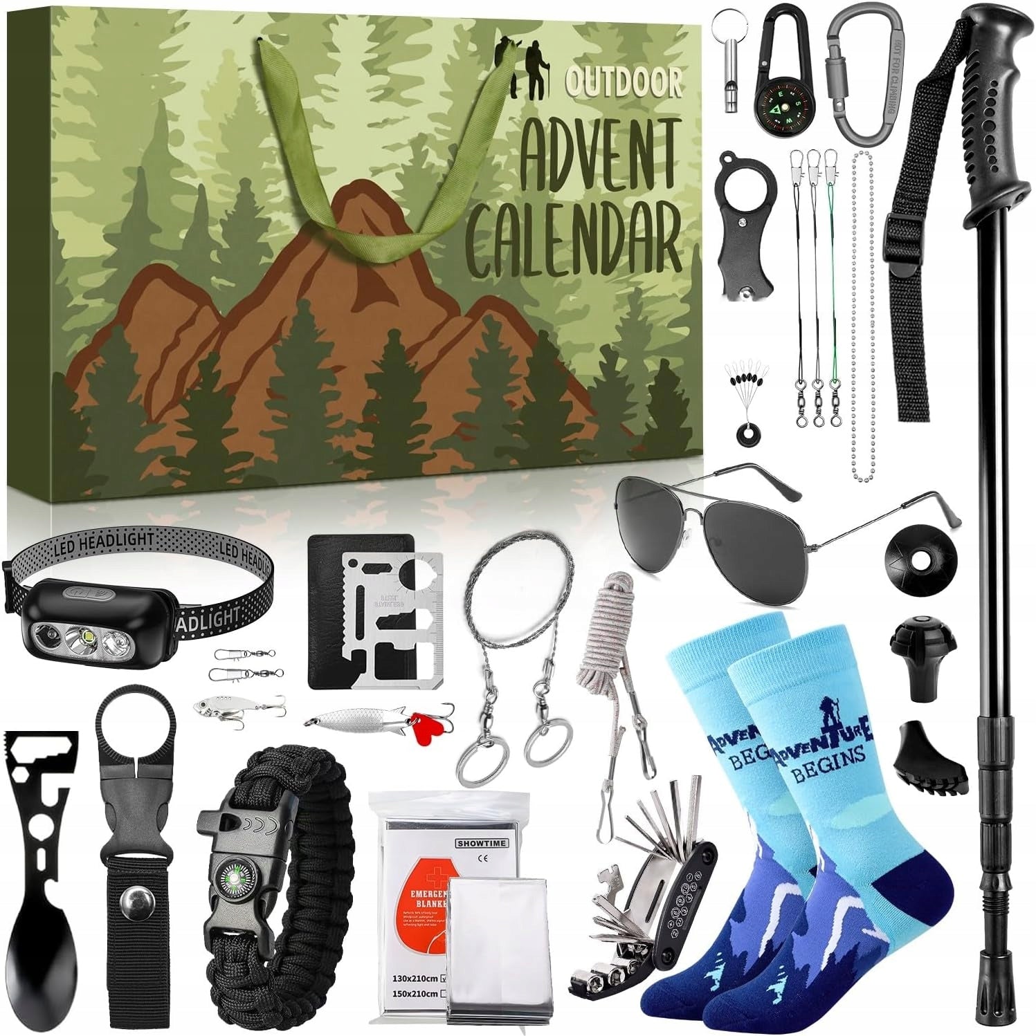 Vyrų advento kalendorius – keliautojams, kalnų ir bushcraft įrankių mėgėjams 2025