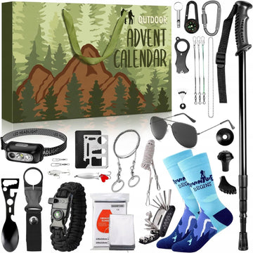 Vyrų advento kalendorius – keliautojams, kalnų ir bushcraft įrankių mėgėjams 2025