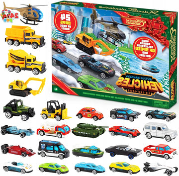 Automobilių rinkinys vaikams 2025 - ADVENT CALENDAR CARS RACING SET