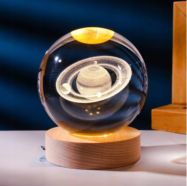 3D naktinė lempa „Saturnas“