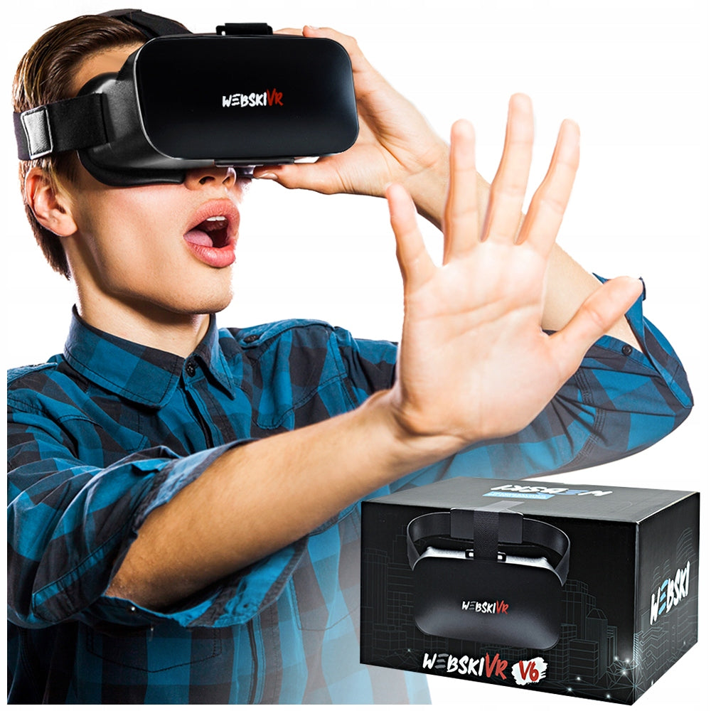 VR V6 PREMIUM 3D akiniai vaikams ir suaugusiems – pasinerkite į virtualų pasaulį!