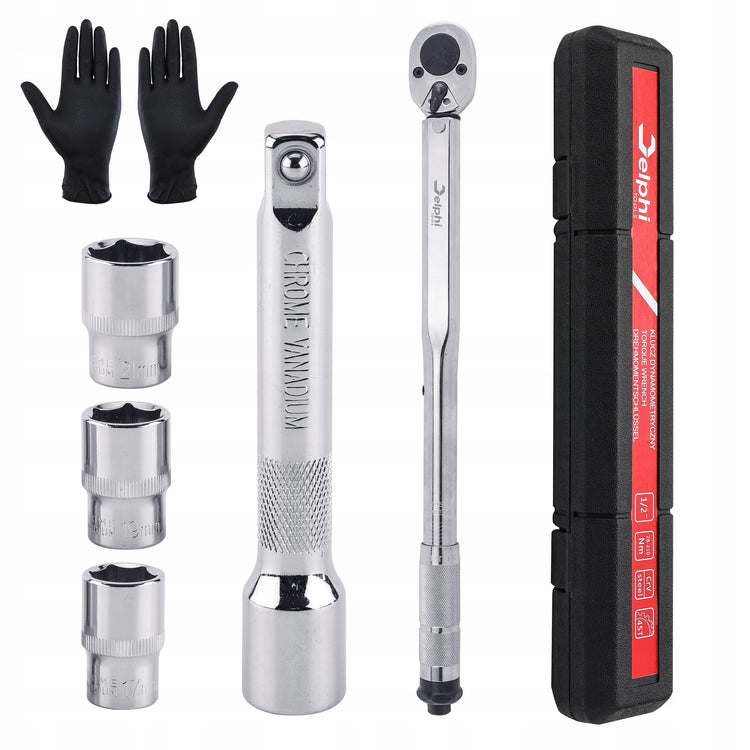 Dinamometrinis raktas „Delphi Tools“, 28–210 Nm