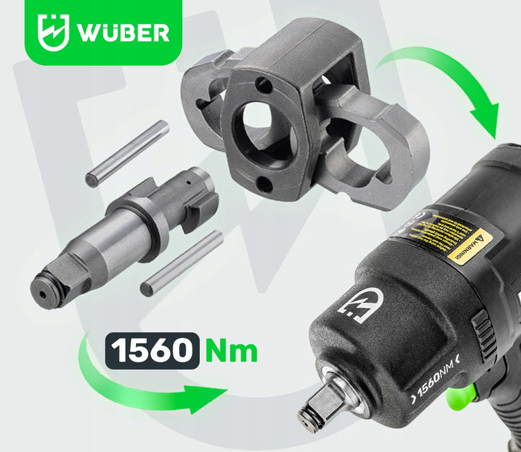 Pneumatinis veržliasukis „Wuber“, 1/2 col., 1560 Nm