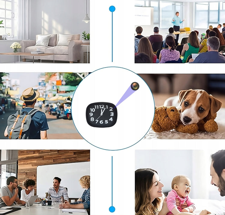 Laikrodis su integruota mini Wi-Fi kamera