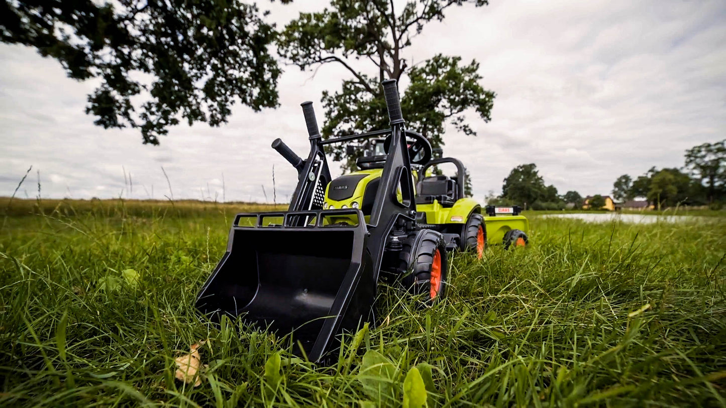 Vaikiškas minamas traktorius su priekaba - Falk Claas Tractor Home Garden Yard Pulls