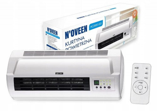 Energiją taupanti oro užuolaida - šildytuvas HC2000 LED su nuotoliniu valdymu ir laikmačiu