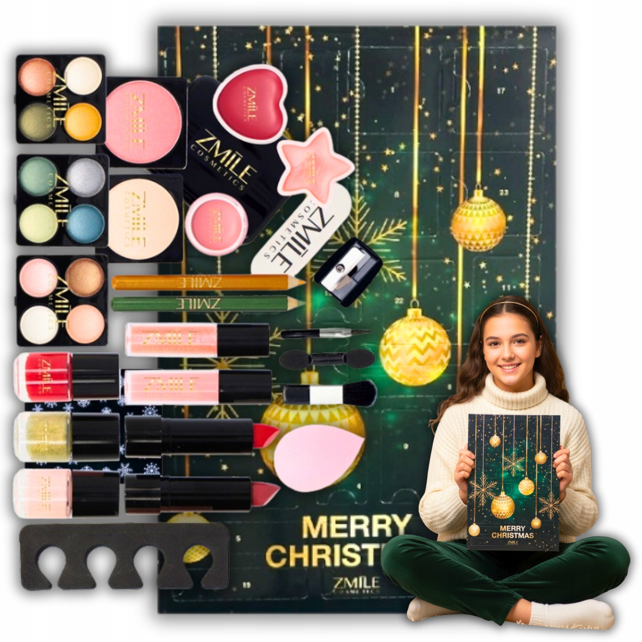 Advento kalendorius „Zmile“ su kosmetika – graži kalėdinė dovana paauglei