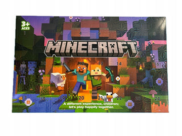 Advento kalendorius „Minecraft“ – 24 figūrėlės ir pakabukai