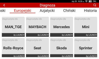 Diagnostikos prietaisas LAUNCH Elite 2.0 BBA BMW MERCEDES AUDI VAG pilna diagnostika