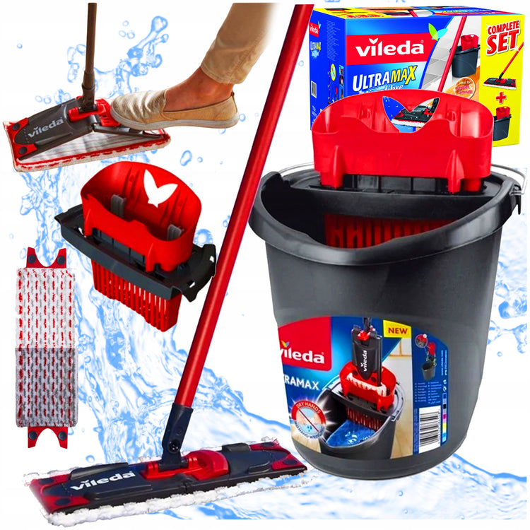 Grindų valymo rinkinys „Vileda Ultramax“, 2 viename – nuotrauka 1