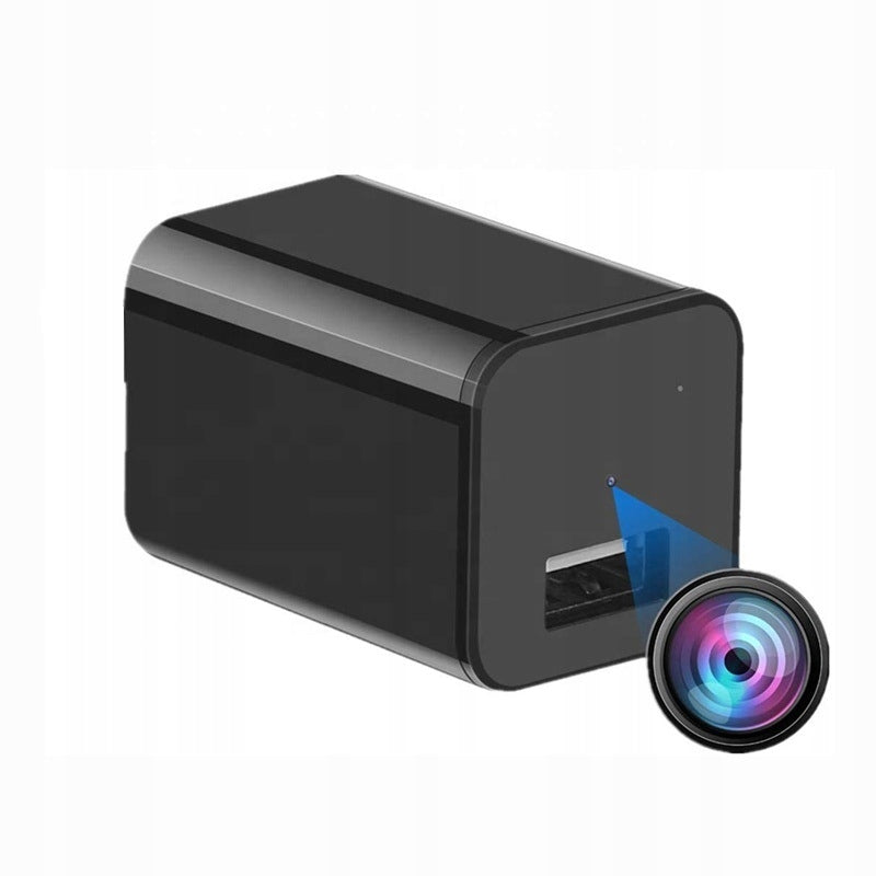 USB įkroviklis su paslėpta slapta kamera – mini stebėjimo prietaisas