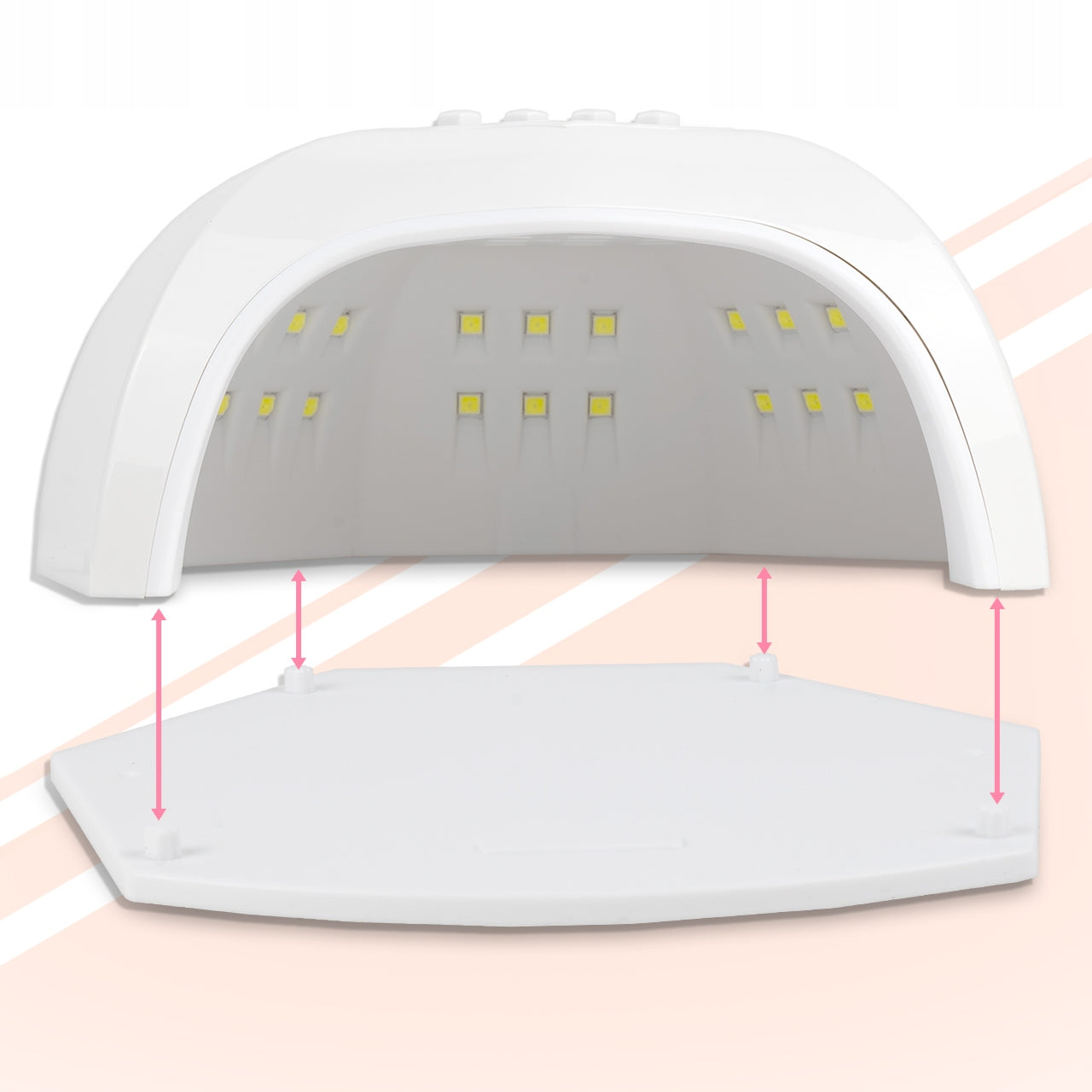 UV LED Lempa Nagams 168W Manikiūrui ir Pedikiūrui