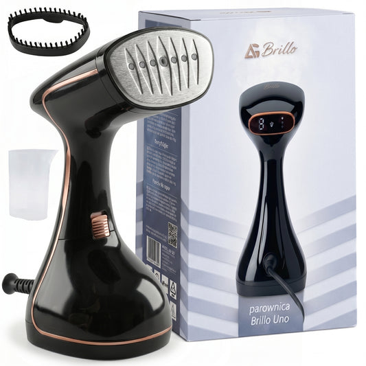 Garų lygintuvas Brillo Uno 2000 W – rankinis drabužių garintuvas su LCD ekranu