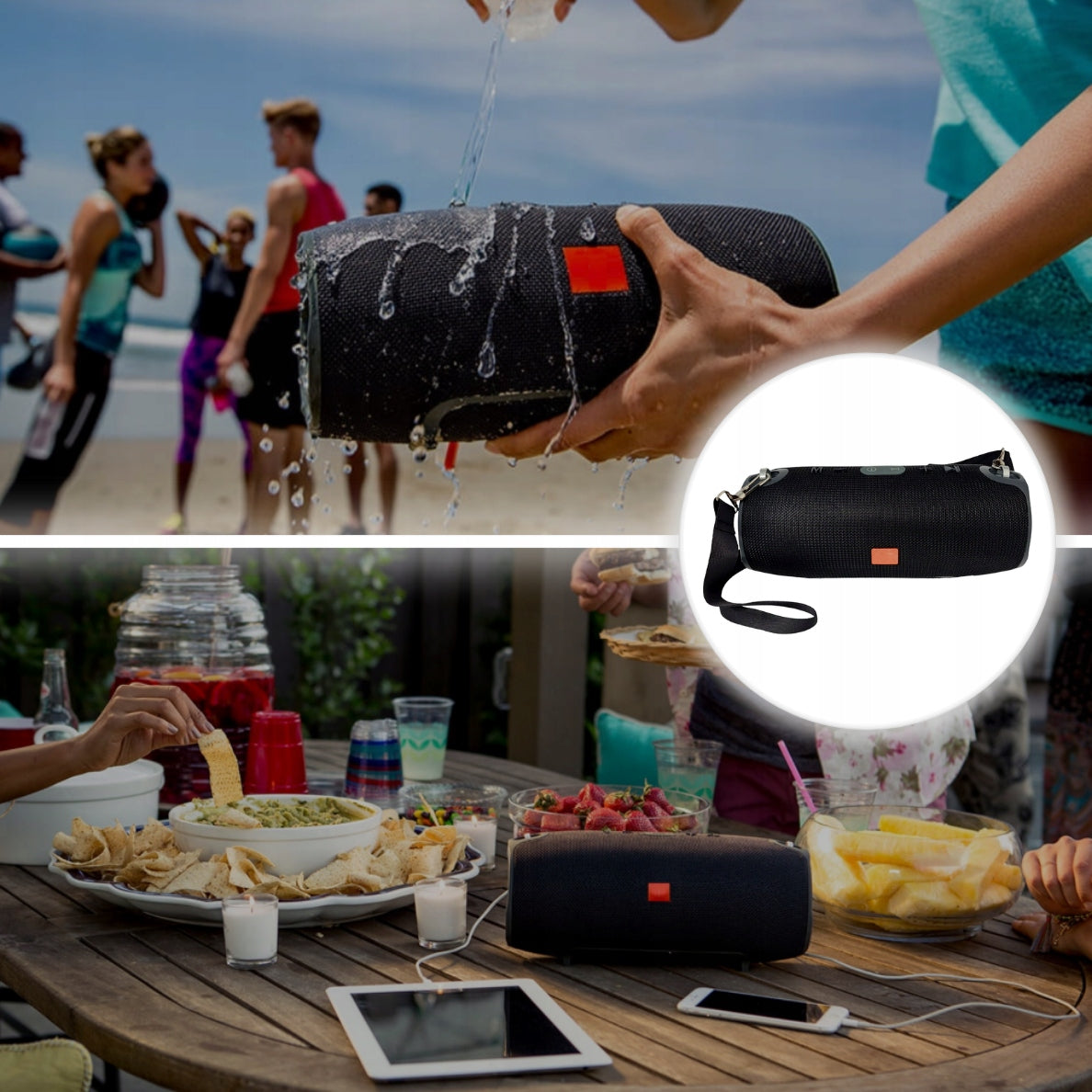 Nešiojama kolonėlė WIRELESS BLUETOOTH BOOMBOX SPEAKER 40W