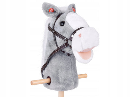 Hobby Horse arkliukas su lazdos ir garsu – galopavimo garsai, riaumojimas ir judanti burna