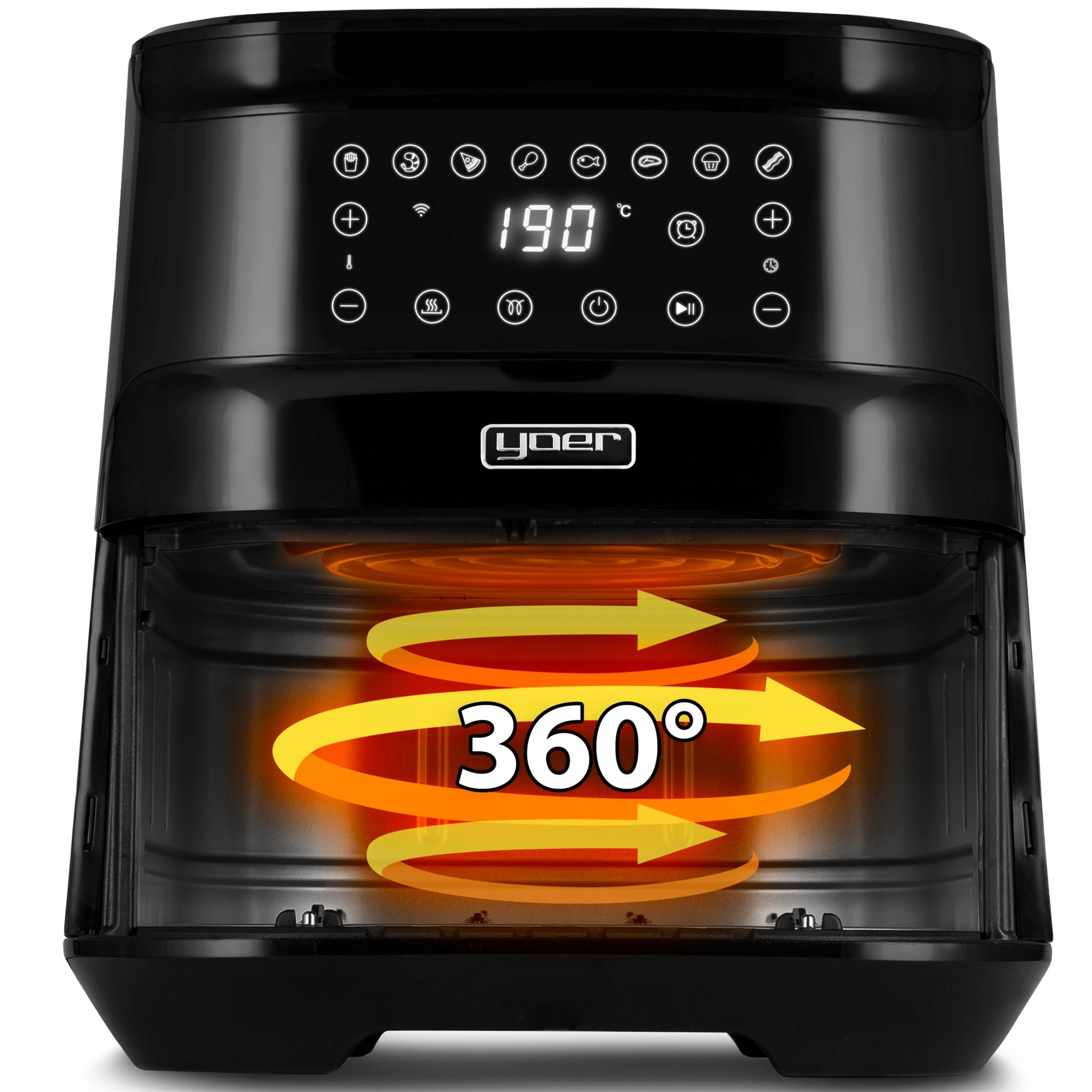 Karšto oro gruzdintuvė 4in1 Air Fryer Yoer + WiFi 6L 1700W