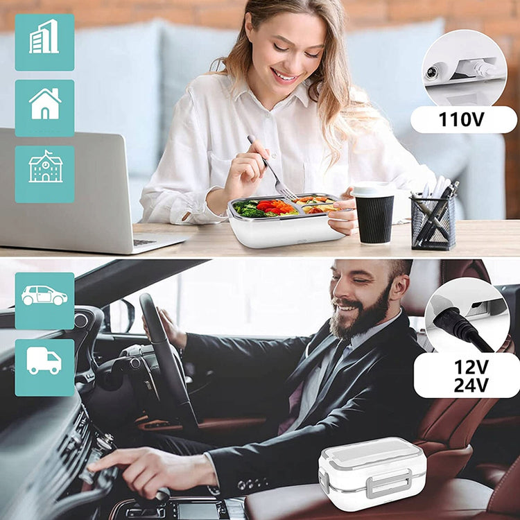 Elektrinė pietų dėžutė automobiliui ir namams – nuotrauka 16