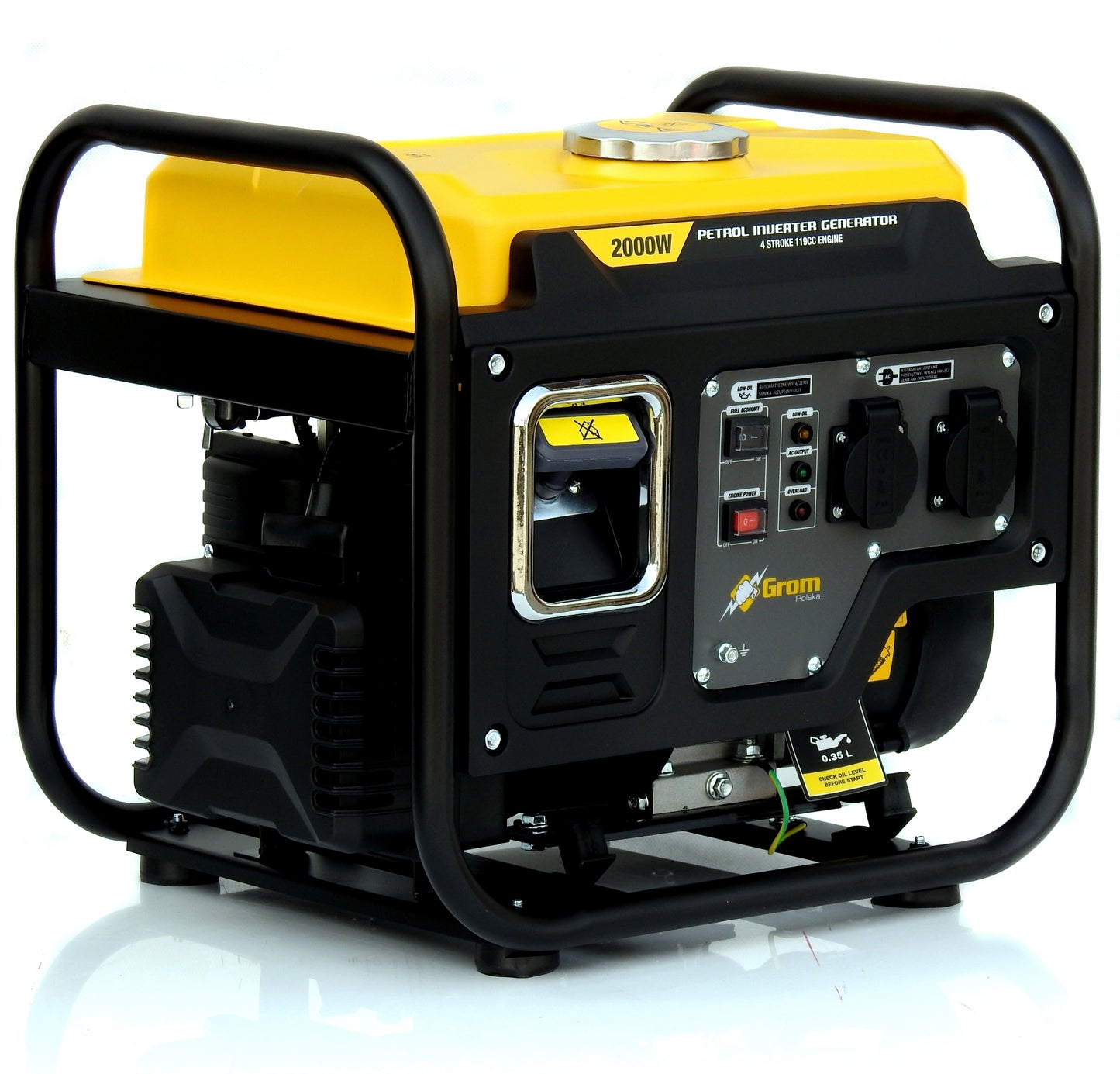 Inverterinis benzininis elektros generatorius 2100 W GROM Polska A17
