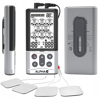 Elektrostimuliatorius raumenims TENS EMS ALPHA R-C101G su 60 programų