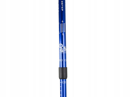 Šiaurietiškos ėjimo lazdos Nordic Walking 135 cm (mėlynos)