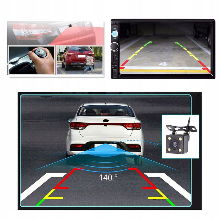 Automobilio multimedija „NCS RS-303“, 2-DIN