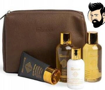 Vyriškas dovanų rinkinys kūno ir veido priežiūrai su kosmetine - IDC Luxury