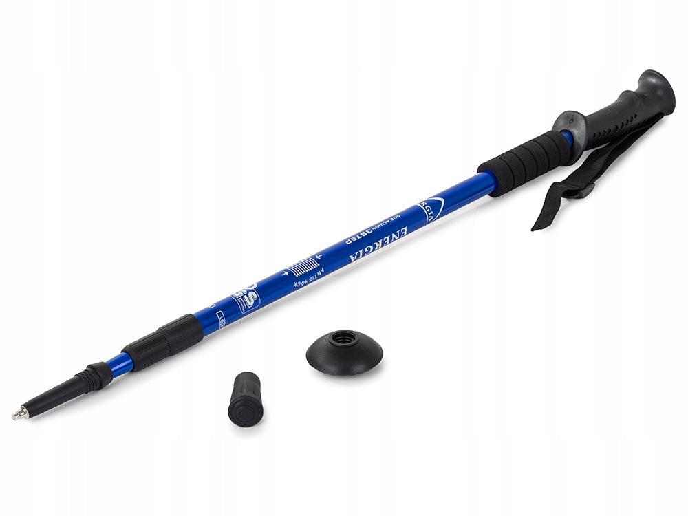 Šiaurietiškos ėjimo lazdos Nordic Walking 135 cm (mėlynos)