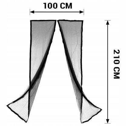 Magnetinis durų tinklelis nuo uodų 100 cm x 210 cm