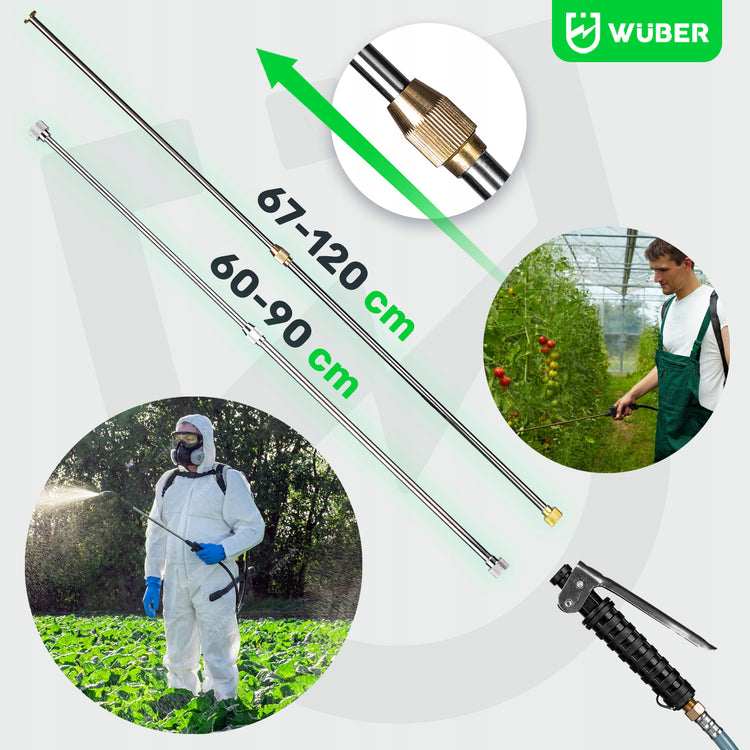Akumuliatorinis sodo purkštuvas „Wuber“, 16 l – nuotrauka 8