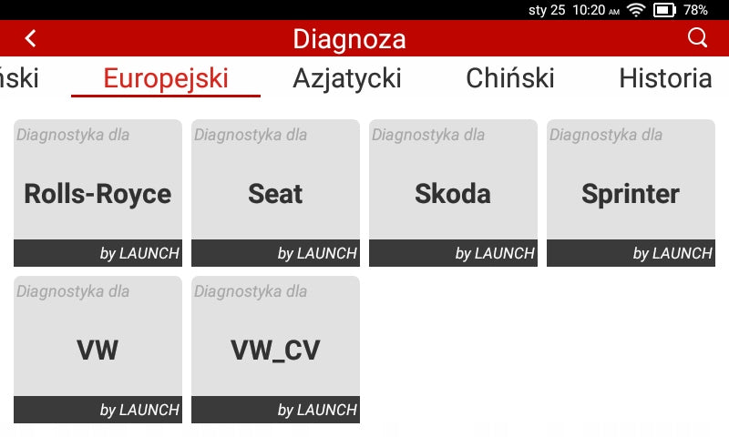 Diagnostikos prietaisas LAUNCH Elite 2.0 BBA BMW MERCEDES AUDI VAG pilna diagnostika