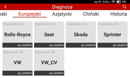 Diagnostikos prietaisas LAUNCH Elite 2.0 BBA BMW MERCEDES AUDI VAG pilna diagnostika