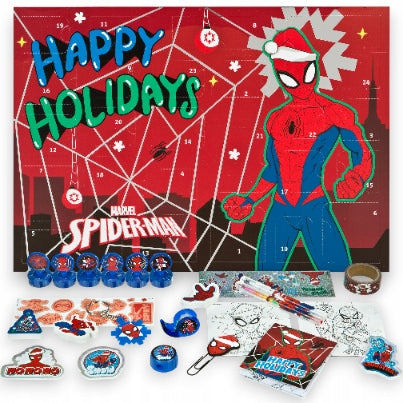 Advento kalendorius „SPIDERMAN“ vaikams – 24 staigmenos su mėgstamu superherojumi