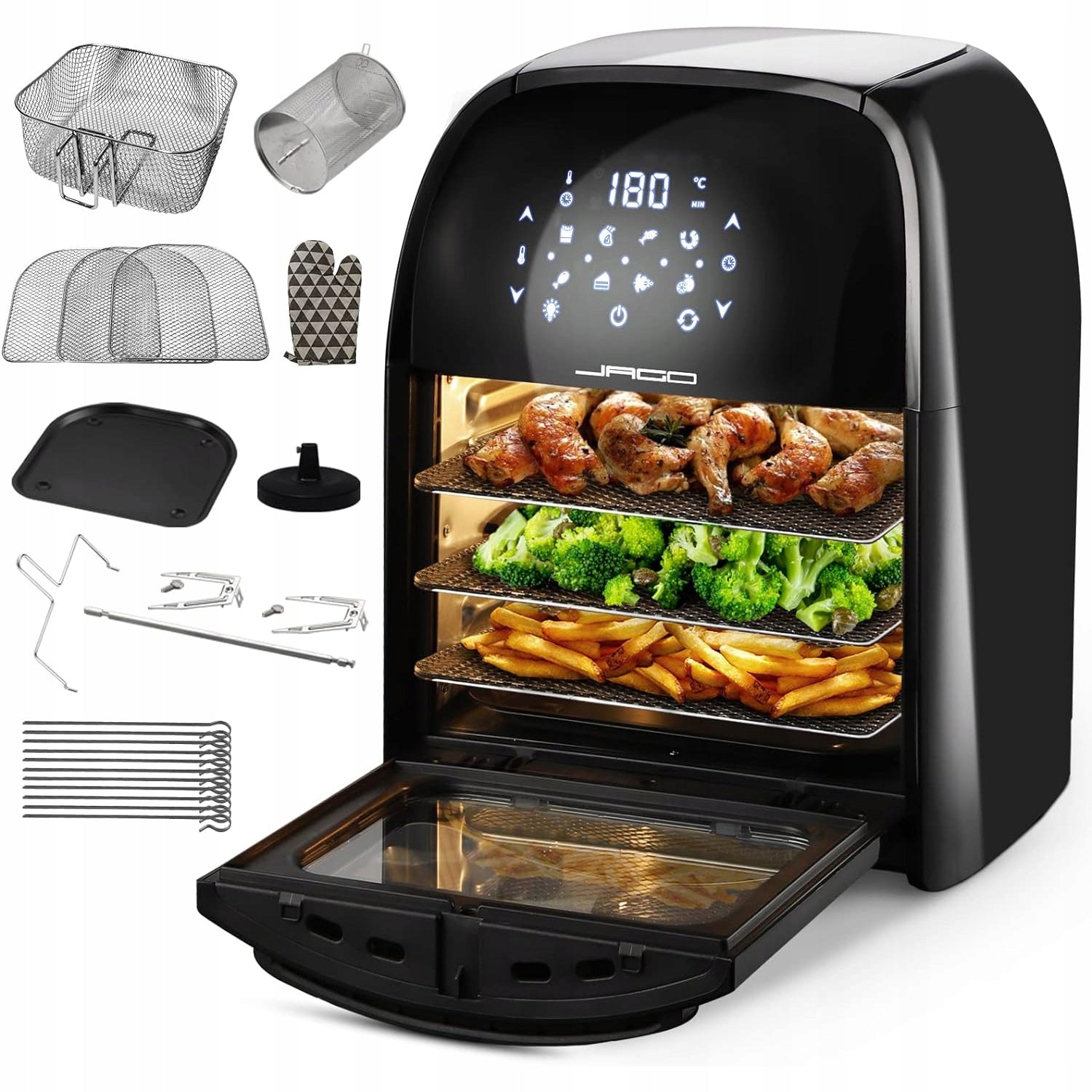 Karšto oro gruzdintuvė "Multicooker Air Fryer Jago JG80700"