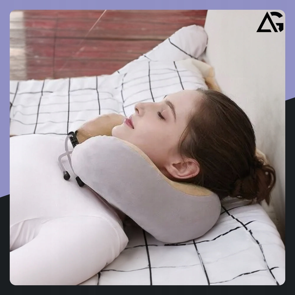 Shiatsu belaidis kaklo ir pečių masažuoklis – masažinė pagalvė su šildymo funkcija