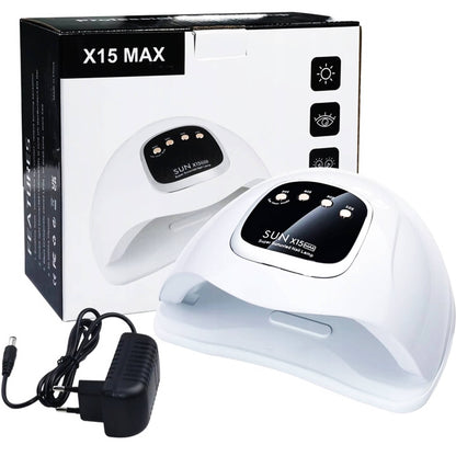 UV/LED nagų lempa SUN X15 MAX – 280 W galia, hibridiniams ir geliniams lakams