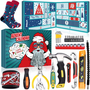 Advento kalendorius vyrams 2025 – įrankių rinkinys namams ir „pasidaryk pats“ projektams