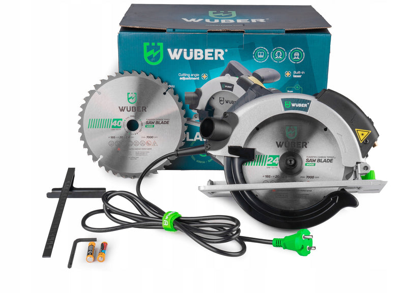 Diskinis pjūklas „Wuber“ su lazeriu, 2400 W