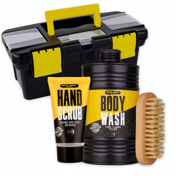 Kalėdinis vyrų kosmetikos rinkinys lagamine – „Santa Claus“ dovanų rinkinys JAM