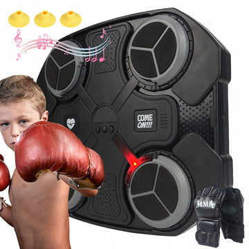 Bluetooth bokso treniruoklis su pirštinėmis ir greičio reguliavimu vaikams