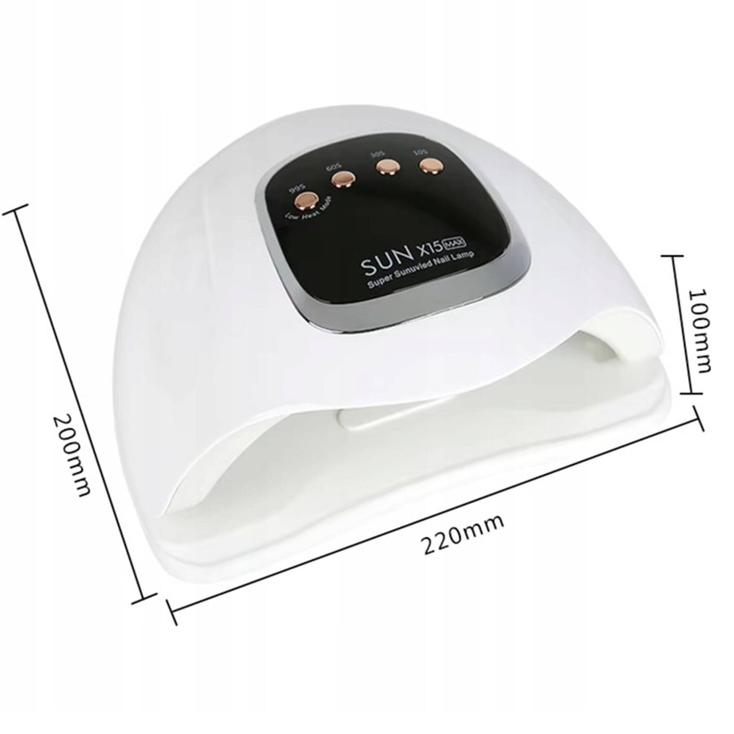 UV/LED nagų lempa SUN X15 MAX – 280 W galia, hibridiniams ir geliniams lakams
