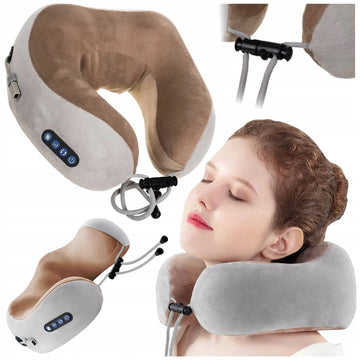 Shiatsu belaidis kaklo ir pečių masažuoklis – masažinė pagalvė su šildymo funkcija