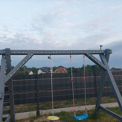 Saulės energijos LED girlianda – 50 šviečiančių rutuliukų, daugiaspalvė šviesa, atspari oro sąlygoms