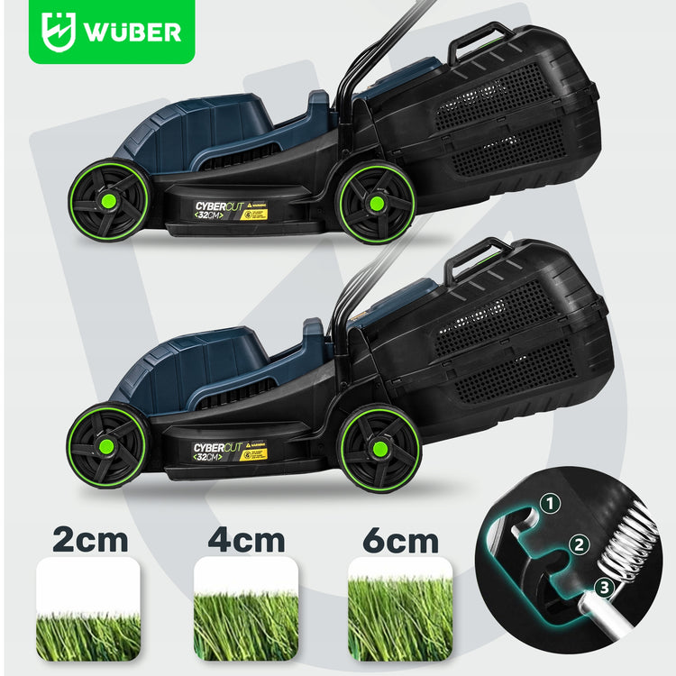 Elektrinė vejapjovė „Wuber“, 1200 W – nuotrauka 6