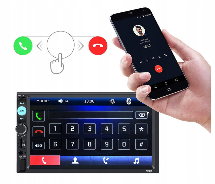 Automobilio multimedija „NCS RS-303“, 2-DIN