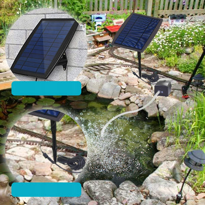 Nešiojamas saulės energija maitinamas tvenkinio aeratorius – 2.5w, 1l/min